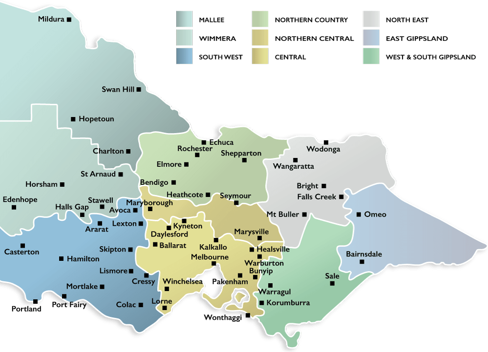 Regional VIC Map